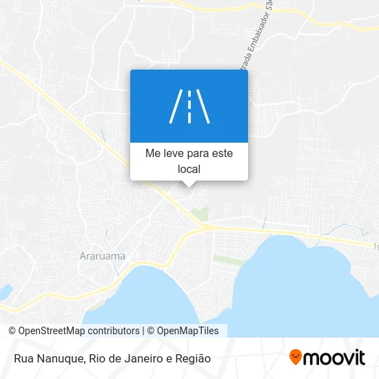 Rua Nanuque mapa