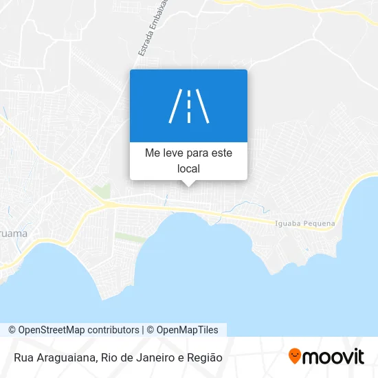 Rua Araguaiana mapa