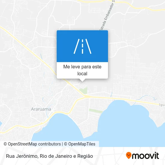 Rua Jerônimo mapa
