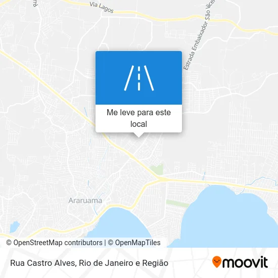 Rua Castro Alves mapa