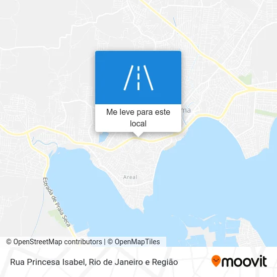 Rua Princesa Isabel mapa
