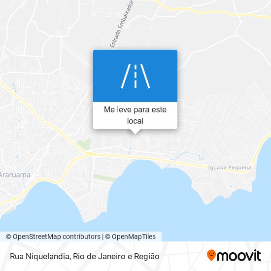 Rua Niquelandia mapa