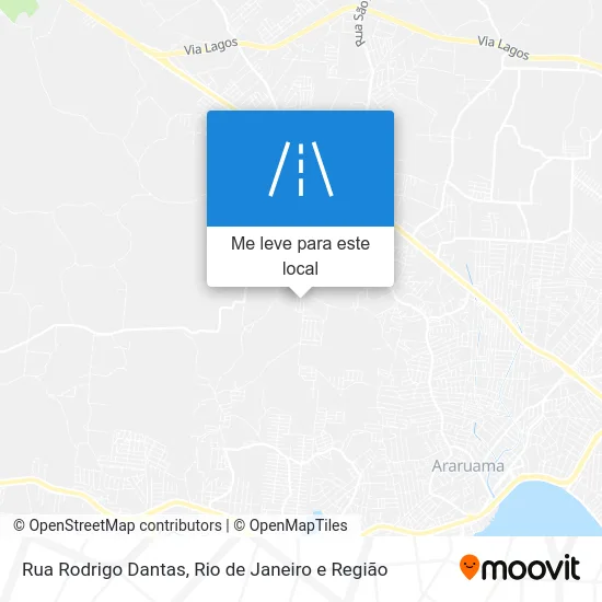 Rua Rodrigo Dantas mapa