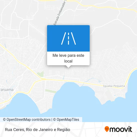 Rua Ceres mapa