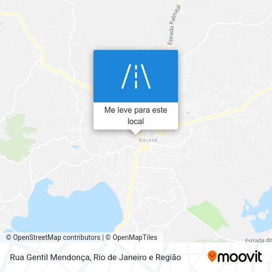 Rua Gentil Mendonça mapa