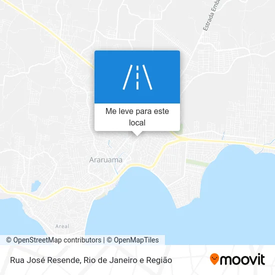 Rua José Resende mapa