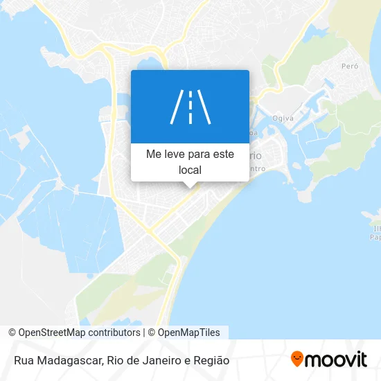 Rua Madagascar mapa