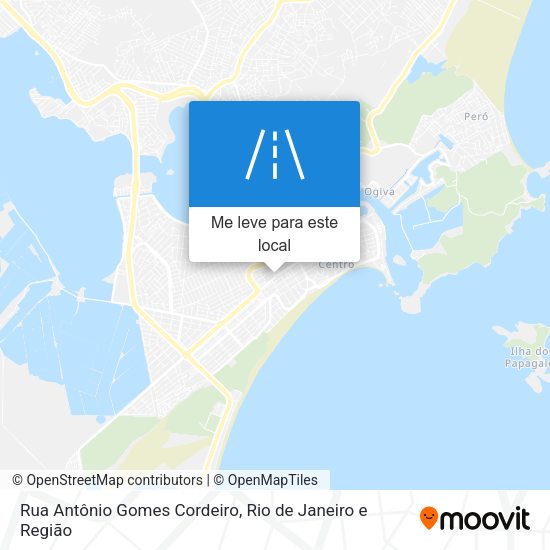 Rua Antônio Gomes Cordeiro mapa