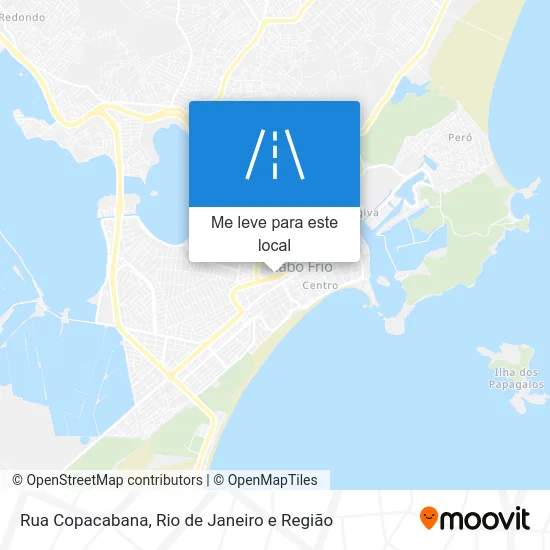 Rua Copacabana mapa