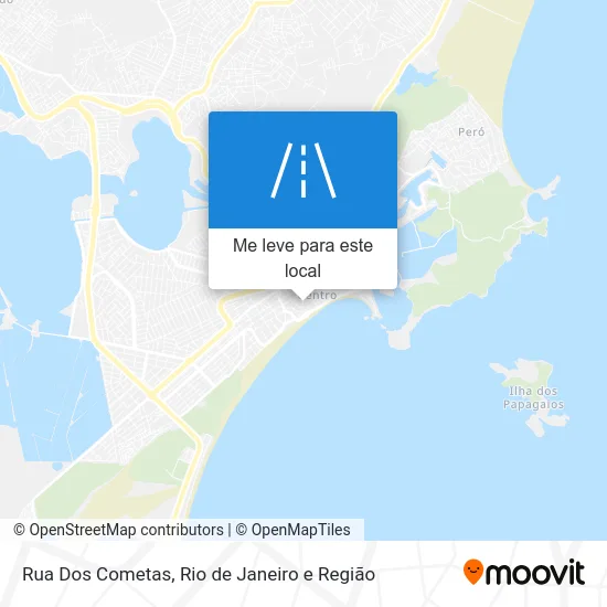 Rua Dos Cometas mapa