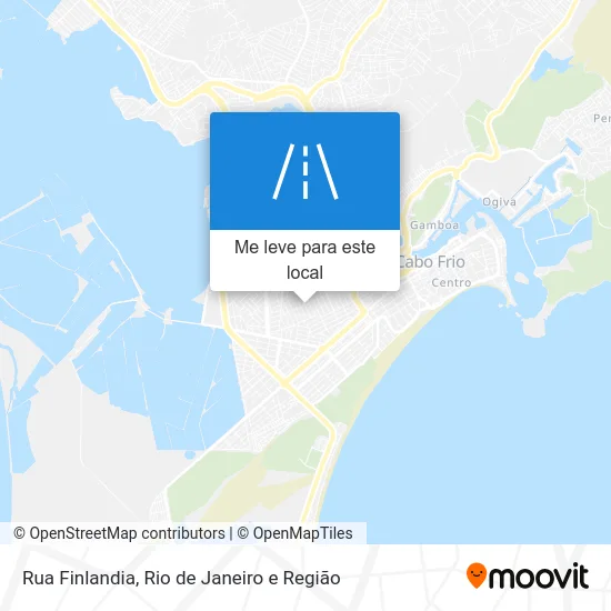 Rua Finlandia mapa