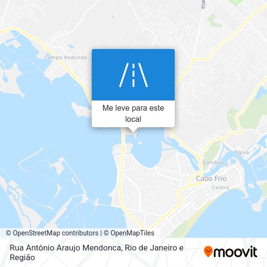 Rua Antônio Araujo Mendonca mapa