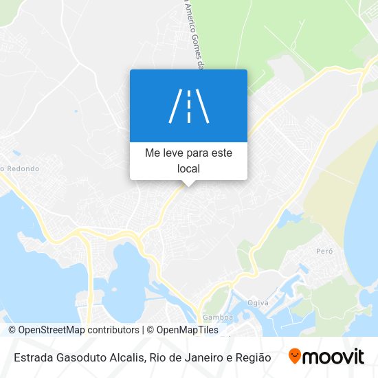 Estrada Gasoduto Alcalis mapa