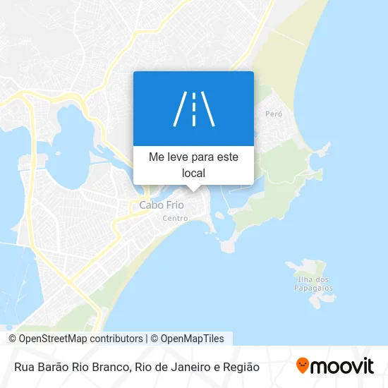 Rua Barão Rio Branco mapa