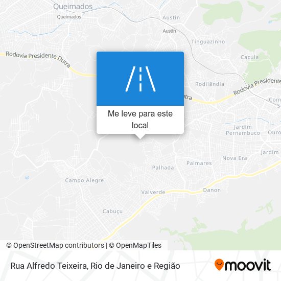 Rua Alfredo Teixeira mapa