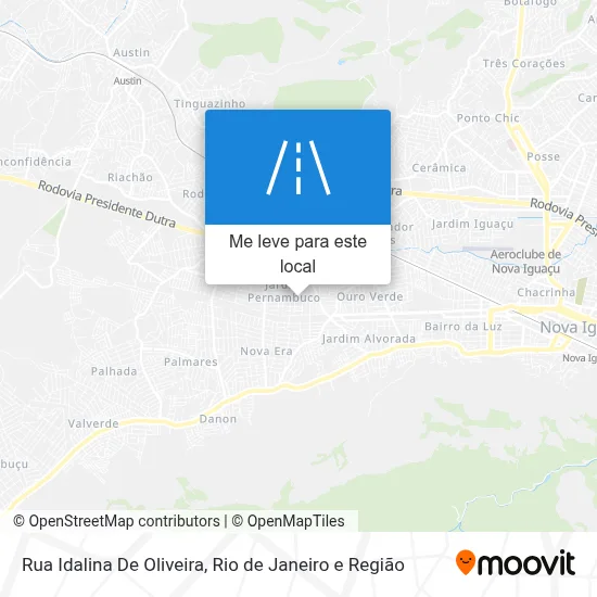 Rua Idalina De Oliveira mapa