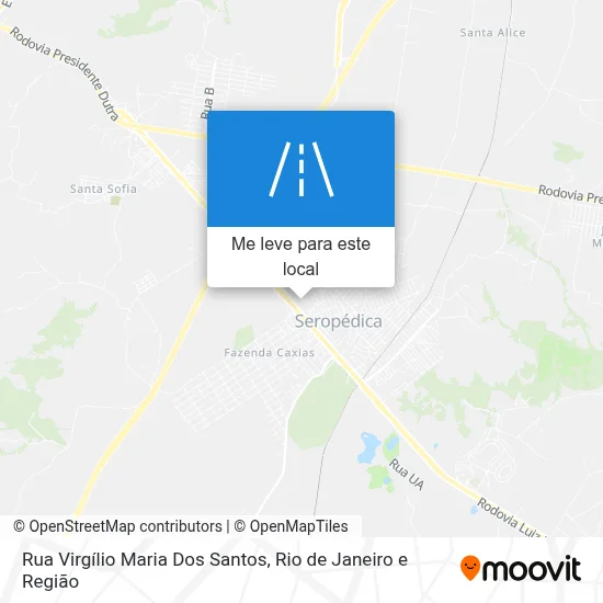 Rua Virgílio Maria Dos Santos mapa