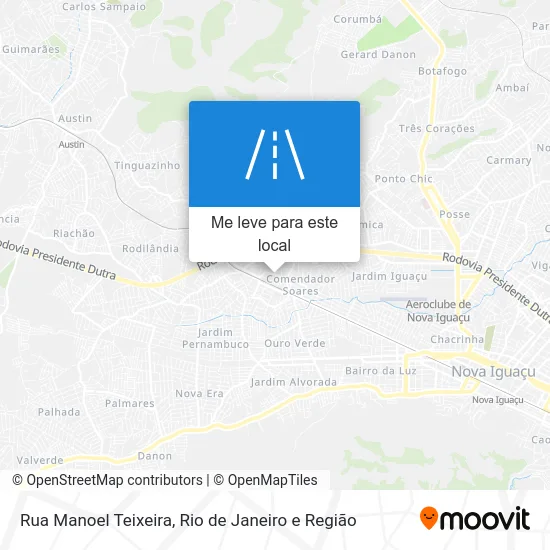 Rua Manoel Teixeira mapa