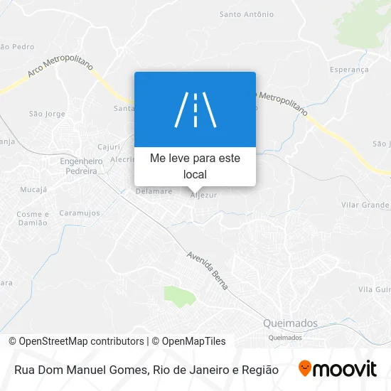 Rua Dom Manuel Gomes mapa