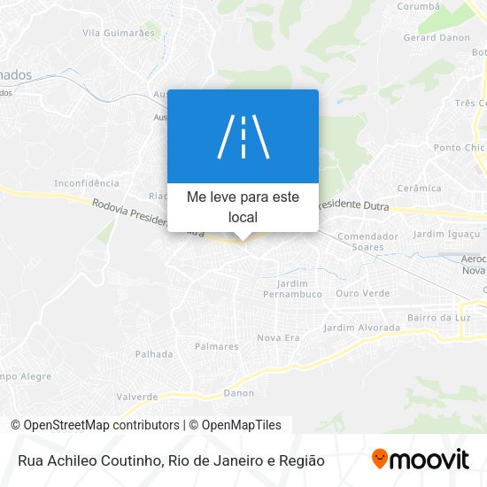 Rua Achileo Coutinho mapa