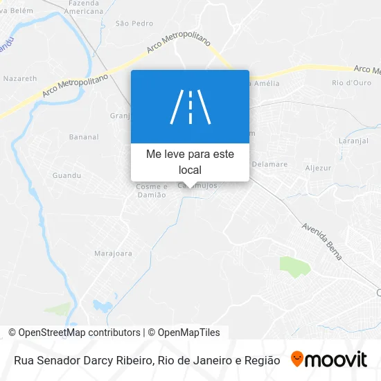 Rua Senador Darcy Ribeiro mapa
