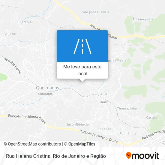 Rua Helena Cristina mapa