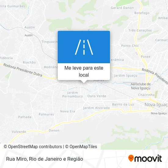 Rua Miro mapa