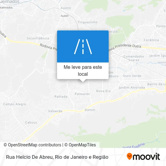 Rua Helcio De Abreu mapa