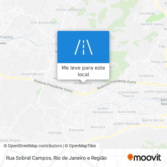 Rua Sobral Campos mapa