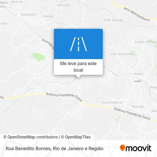 Rua Benedito Bornes mapa
