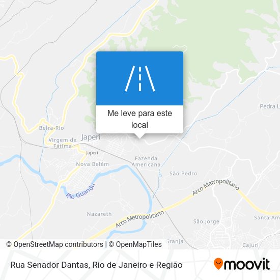Rua Senador Dantas mapa