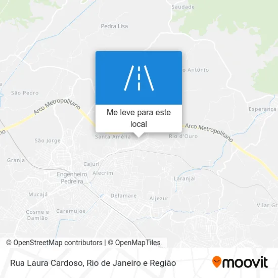 Rua Laura Cardoso mapa