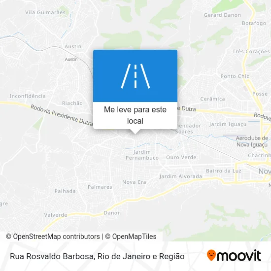 Rua Rosvaldo Barbosa mapa