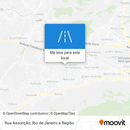 Rua Assunção mapa