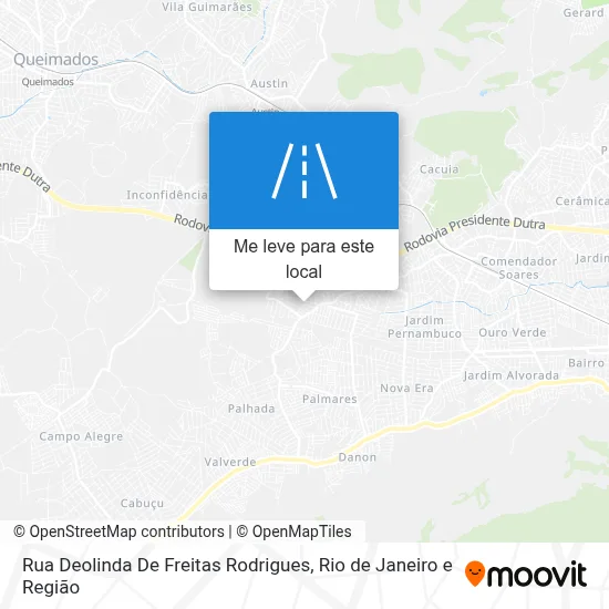 Rua Deolinda De Freitas Rodrigues mapa