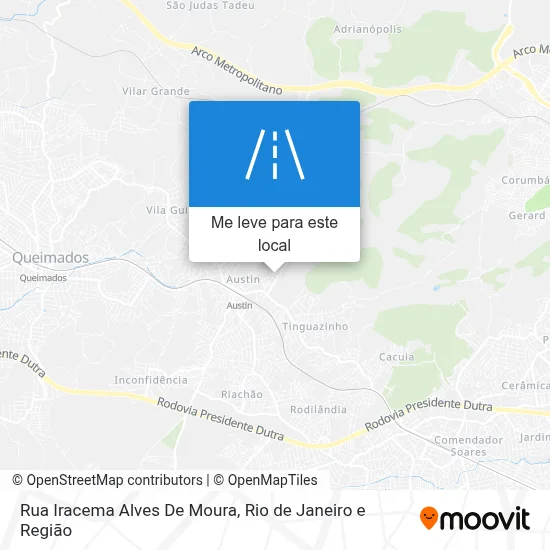 Rua Iracema Alves De Moura mapa