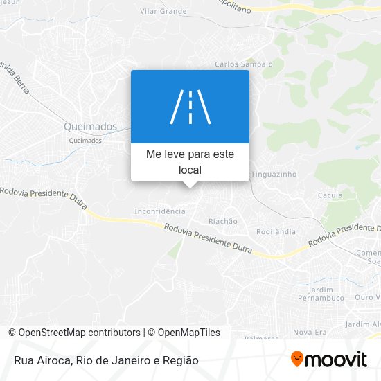 Rua Airoca mapa