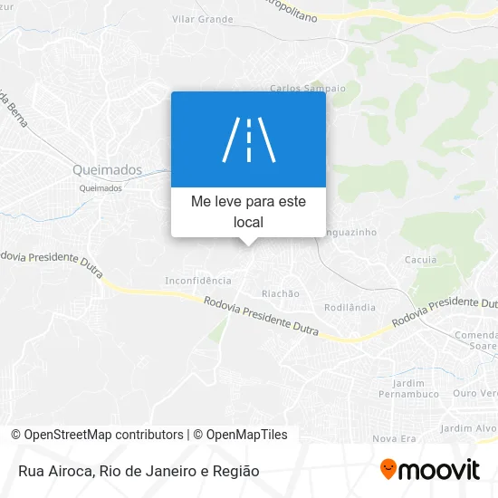 Rua Airoca mapa