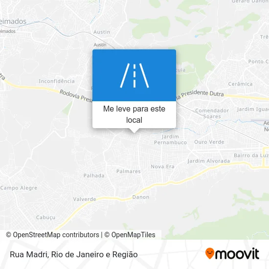 Rua Madri mapa