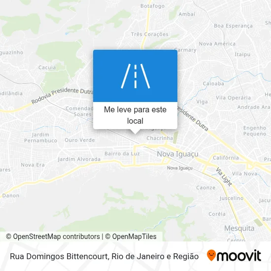 Rua Domingos Bittencourt mapa