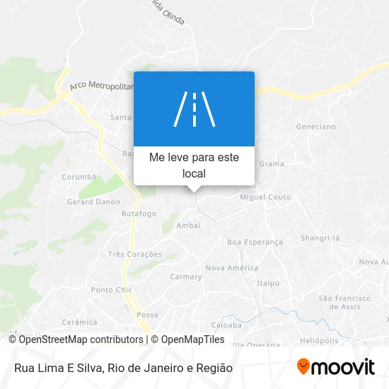 Rua Lima E Silva mapa