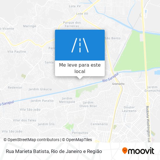 Rua Marieta Batista mapa
