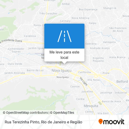 Rua Terezinha Pinto mapa