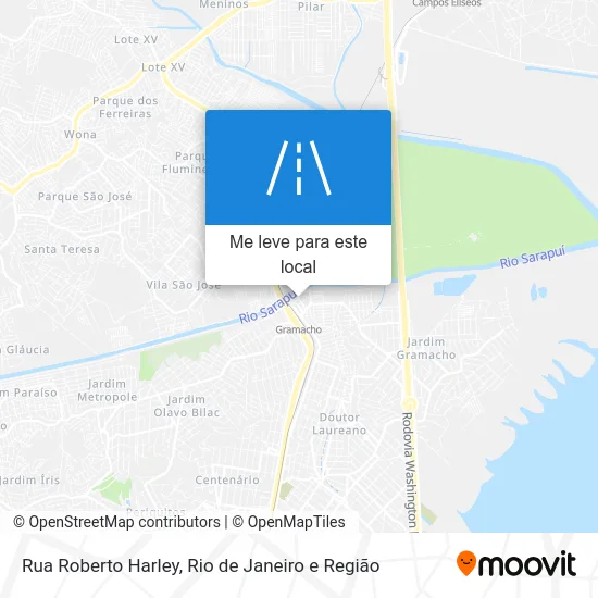 Rua Roberto Harley mapa