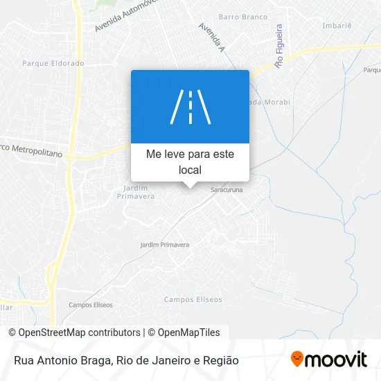 Rua Antonio Braga mapa