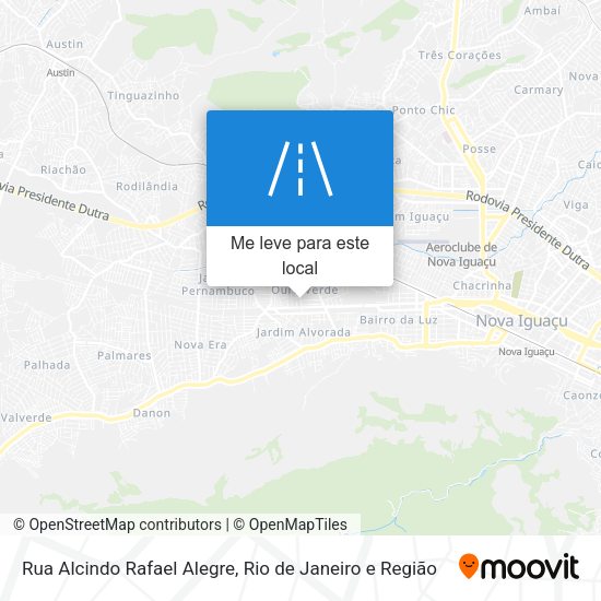 Rua Alcindo Rafael Alegre mapa