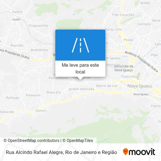 Rua Alcindo Rafael Alegre mapa