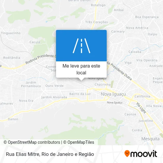 Rua Elias Mitre mapa