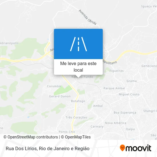 Rua Dos Lírios mapa