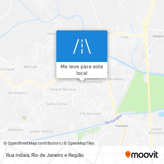 Rua Indaia mapa